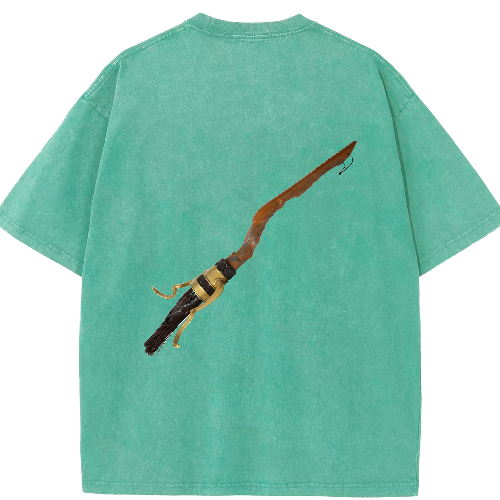 （画像用） Harry Potter ハリー・ポッターシリーズ 綿100% ヴィンテージ風 半袖Tシャツ（背面プリント）